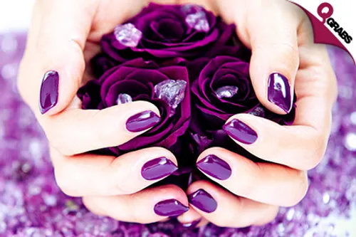 From QR15 Glam Up with Nail Polish Application OR Callus Removal OR Various types of Mani & Pedi OR Gel / Acrylic Nail Extensions! (Up to QR350 Value)